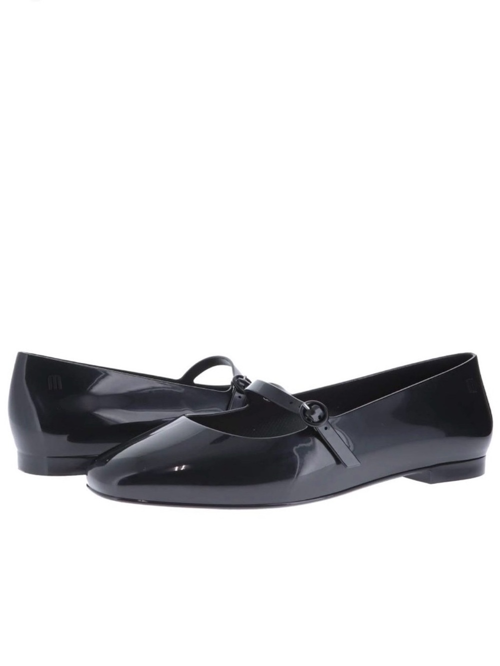 Melissa Black Patent Mary Jane Flats